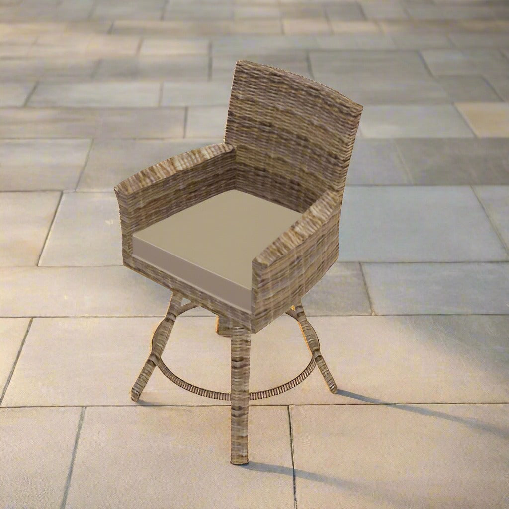 Forever Patio Universal Woven 25" Counter Height Swivel Stool - Premium Weave