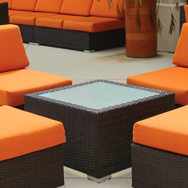 DecoScape Lucaya Square Resin Wicker Coffee Table