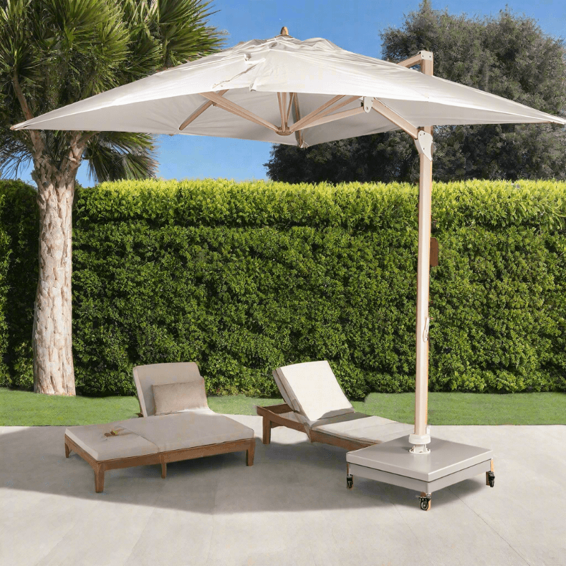 Source Furniture The Grand 10' Cantilever Umbrella - Wood Grain Base