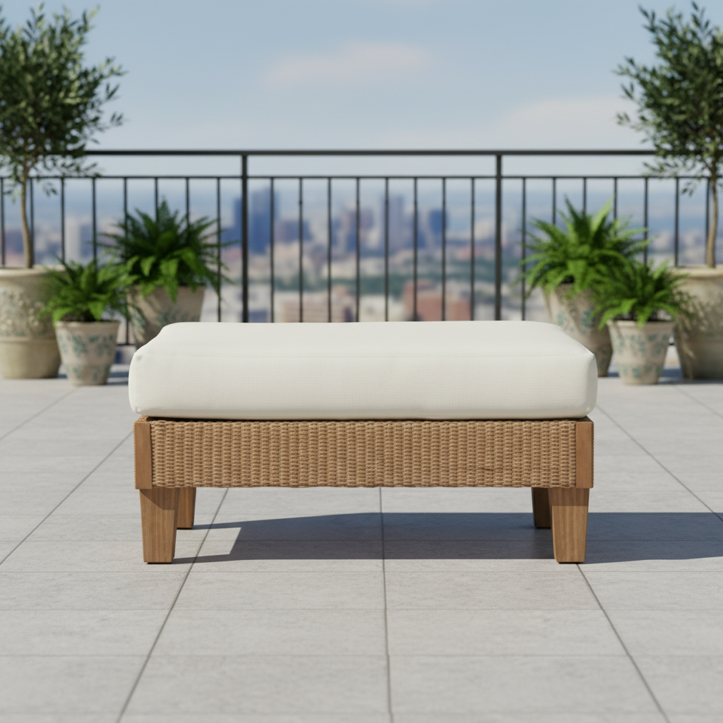 Replacement Cushions for Lloyd Flanders Catalina Wicker Ottoman