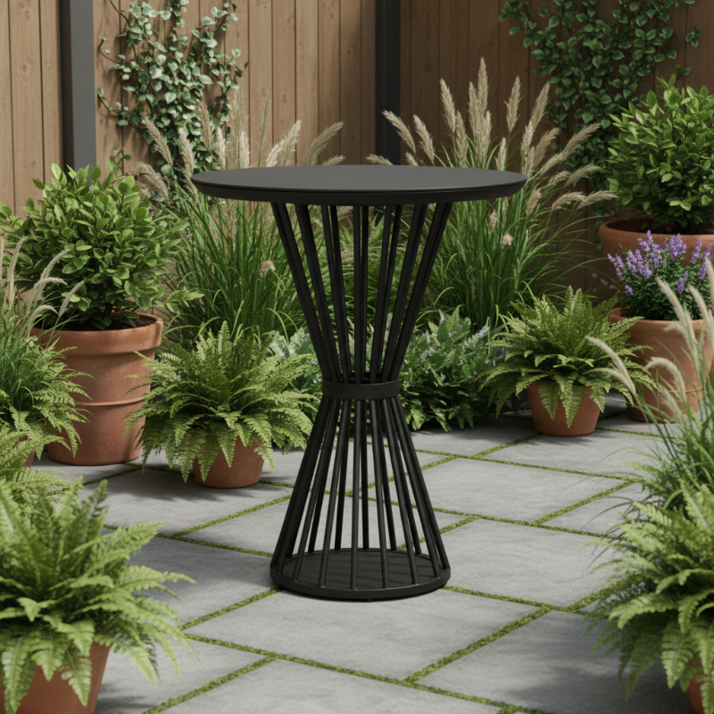 Lloyd Flanders Escape Aluminum 36" Round Bar Table