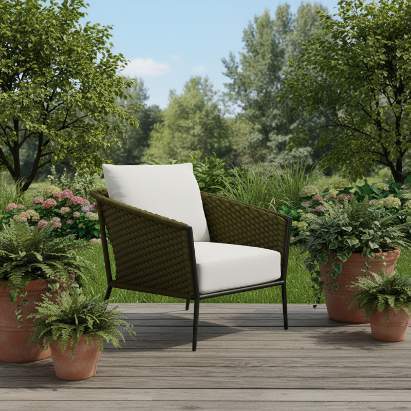 Lloyd Flanders Escape Aluminum Lounge Chair