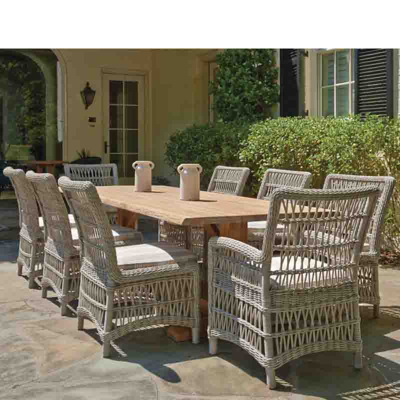 Lloyd Flanders Mackinac Woven Vinyl Armless Dining Chair