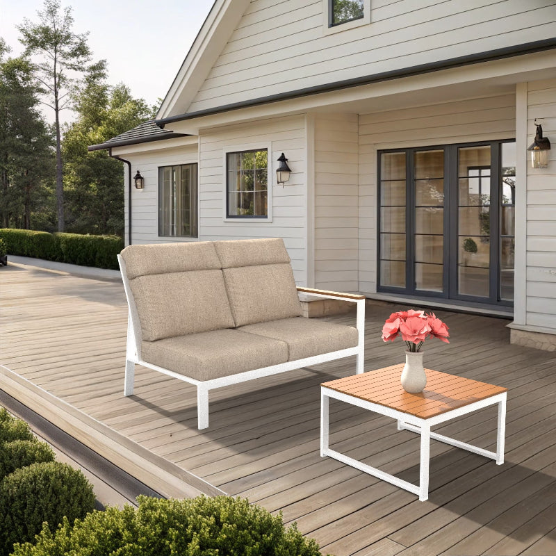 NorthCape International Ashford Patio Sectional Left Arm Loveseat