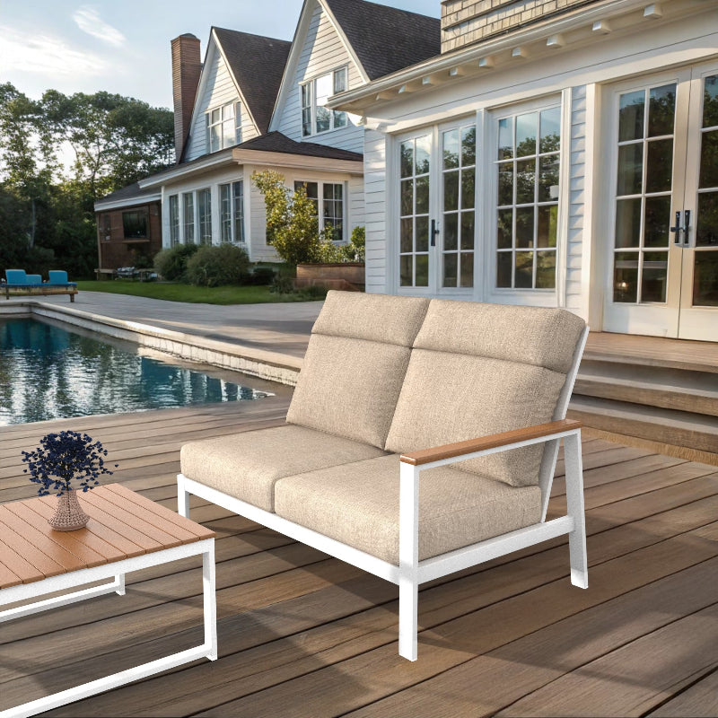 NorthCape International Ashford Patio Sectional Left Arm Loveseat
