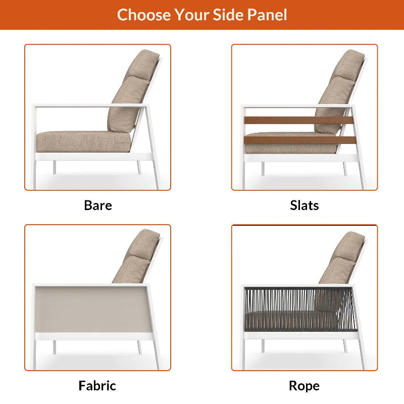 NorthCape International Ashford Patio Sectional Left Arm Loveseat