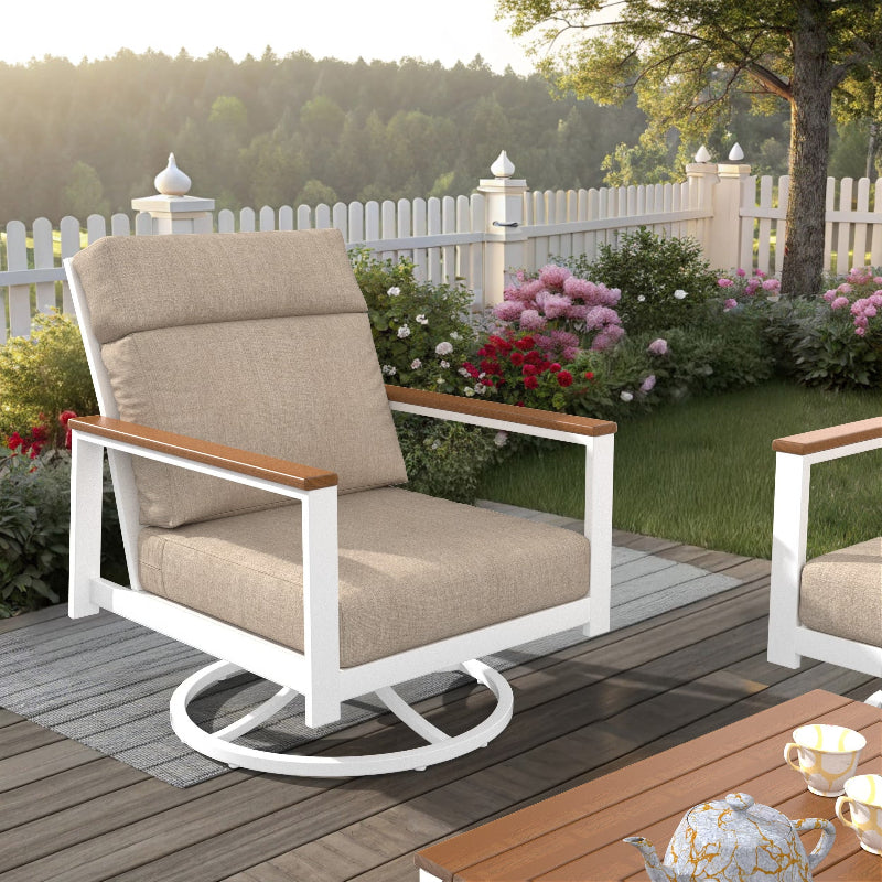 NorthCape International Ashford Patio Swivel Rocking Chair