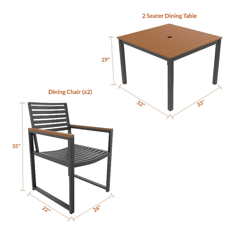 Forever Patio Hanover 4-Seater Patio Dining Set