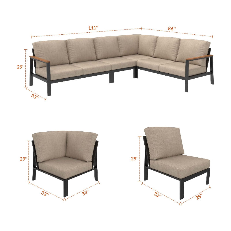 Forever Patio Hanover 5-Piece Modular Patio Set