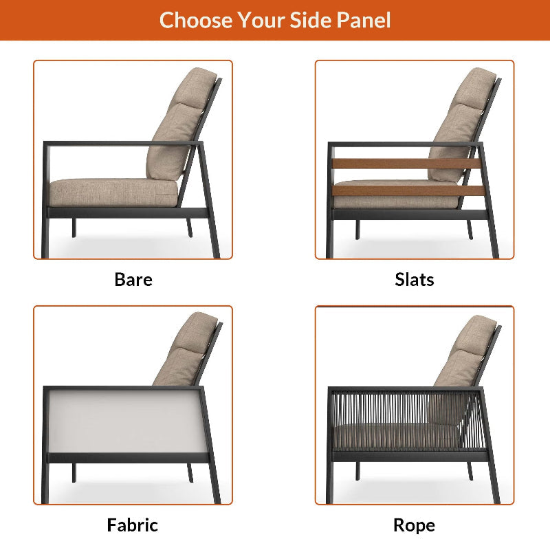 NorthCape International Windsor Patio Sectional Left Arm Loveseat