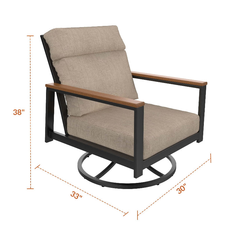NorthCape International Windsor Patio Swivel Rocking Chair