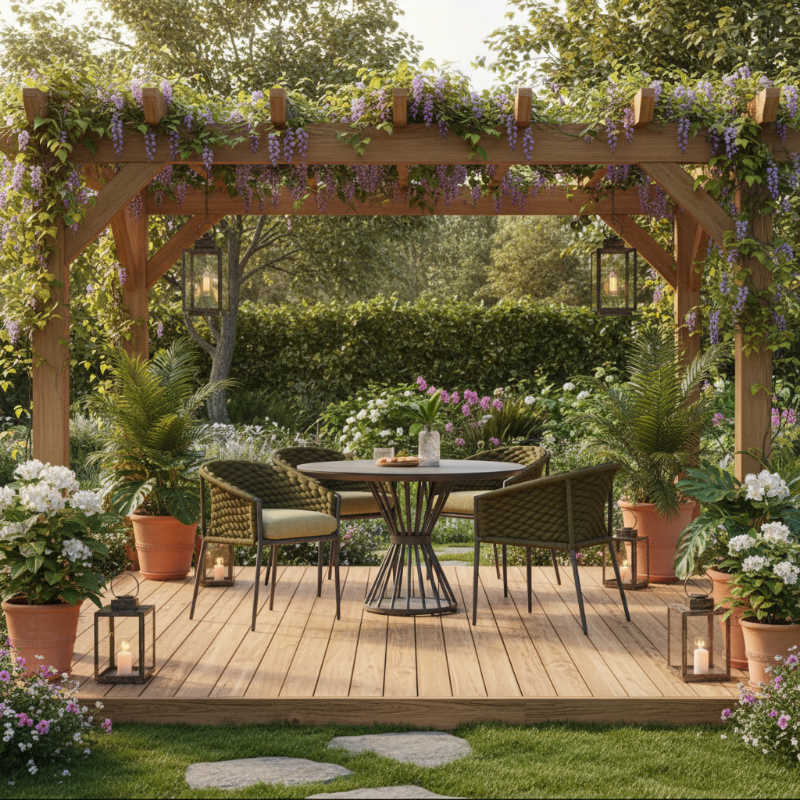 Lloyd Flanders Escape Aluminum 47" Round Dining Table