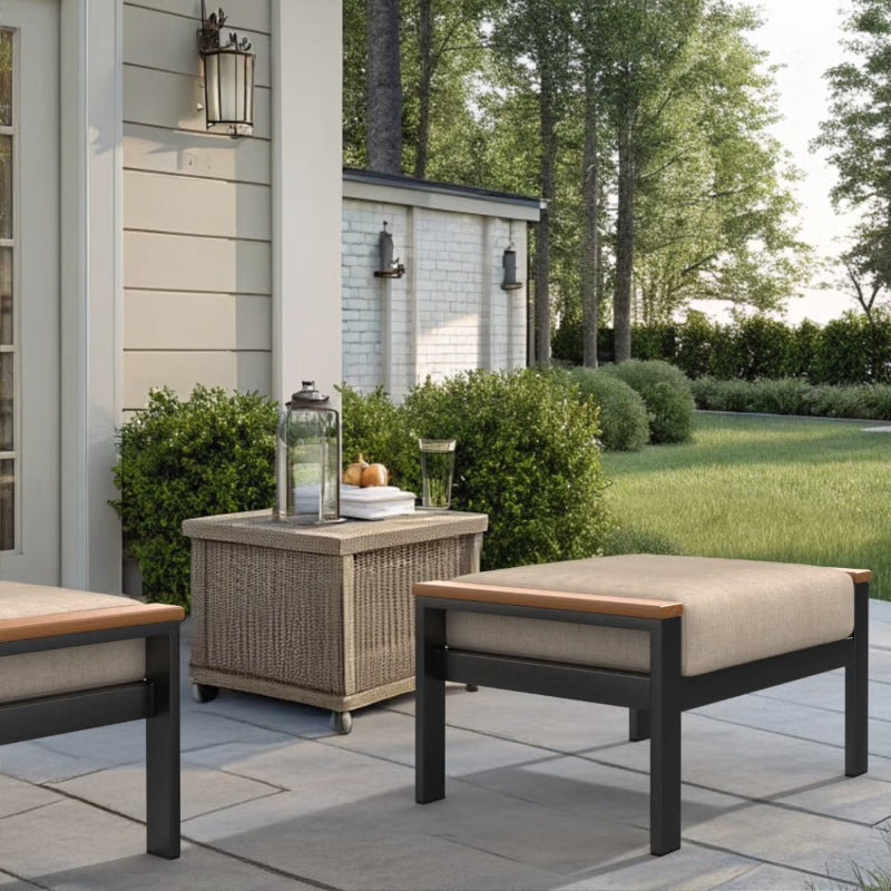 Forever Patio Hanover Rectangular Ottoman