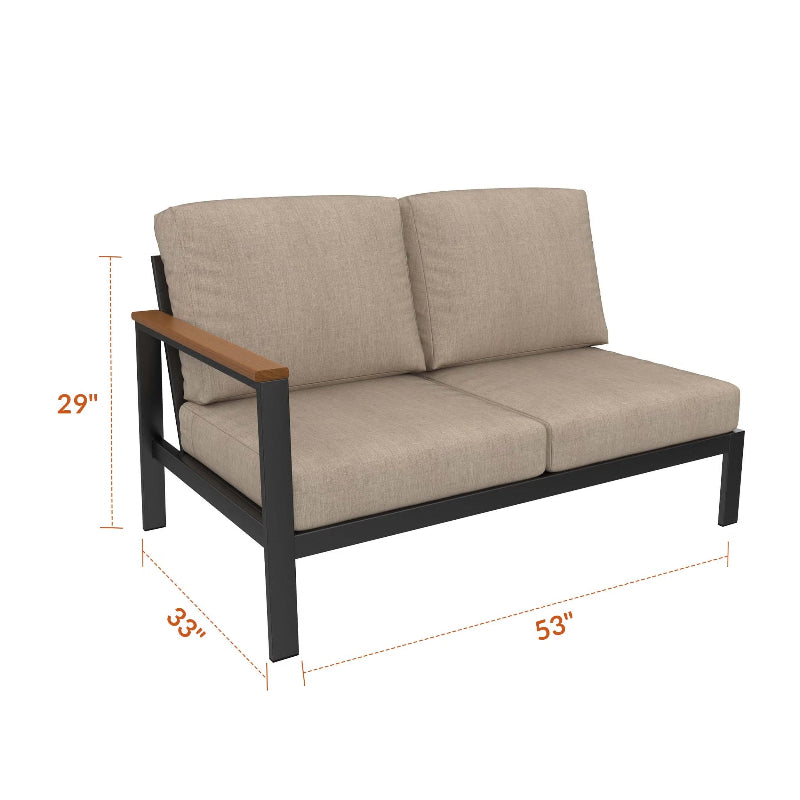 Forever Patio Hanover Sectional Right Arm Loveseat