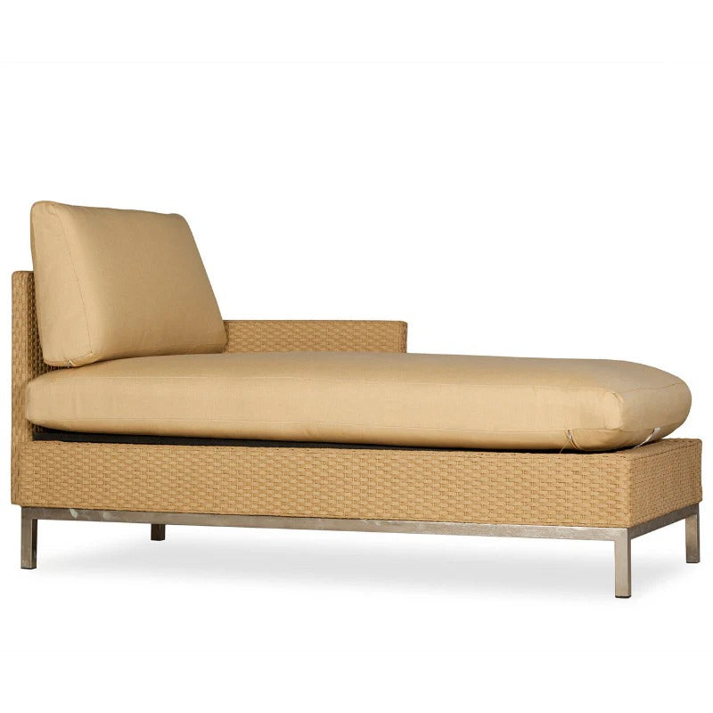 Replacement Cushions for Lloyd Flanders Elements Wicker Left Arm Chaise