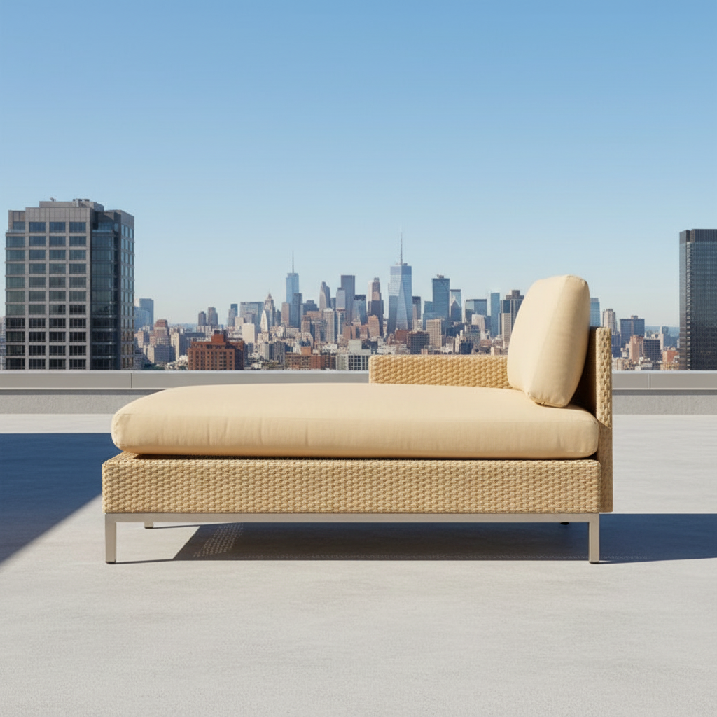 Replacement Cushions for Lloyd Flanders Elements Wicker Right Arm Chaise