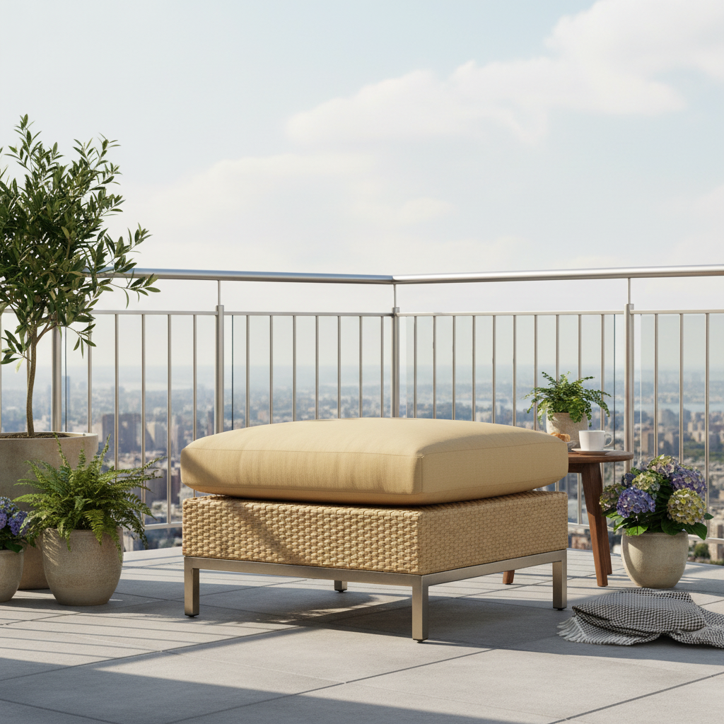 Replacement Cushions for Lloyd Flanders Elements Wicker Ottoman