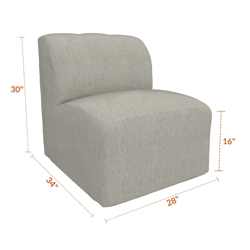 Forever Patio Tuscino Modular Armless Middle Chair by NorthCape International