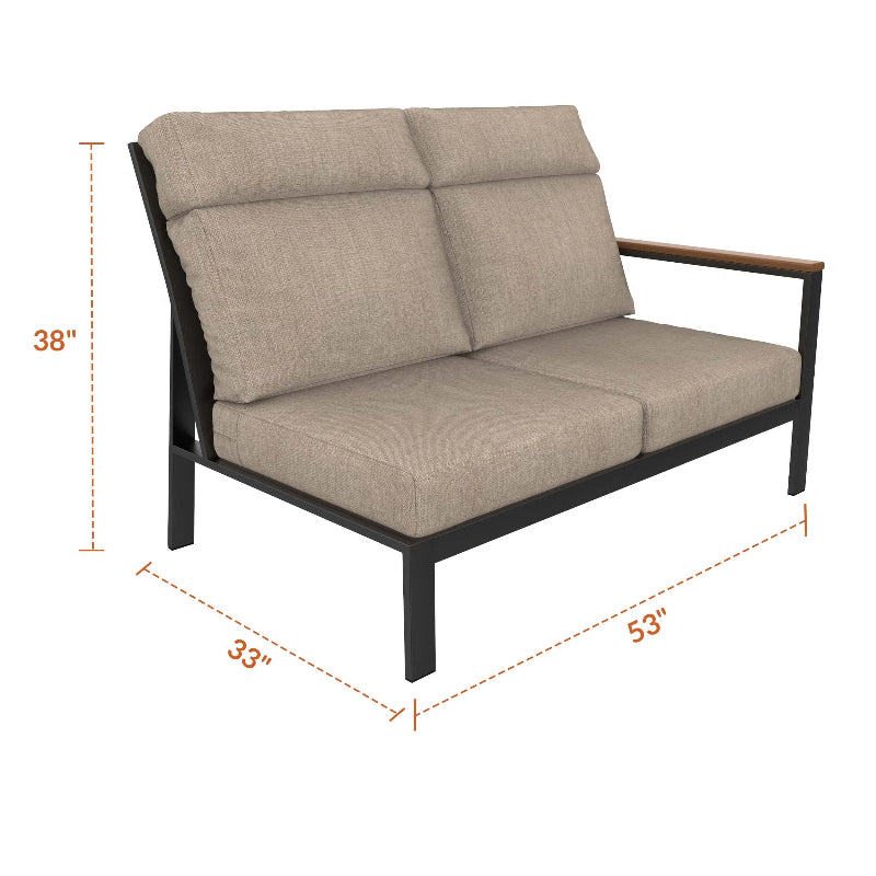 NorthCape International Windsor Patio Sectional Left Arm Loveseat