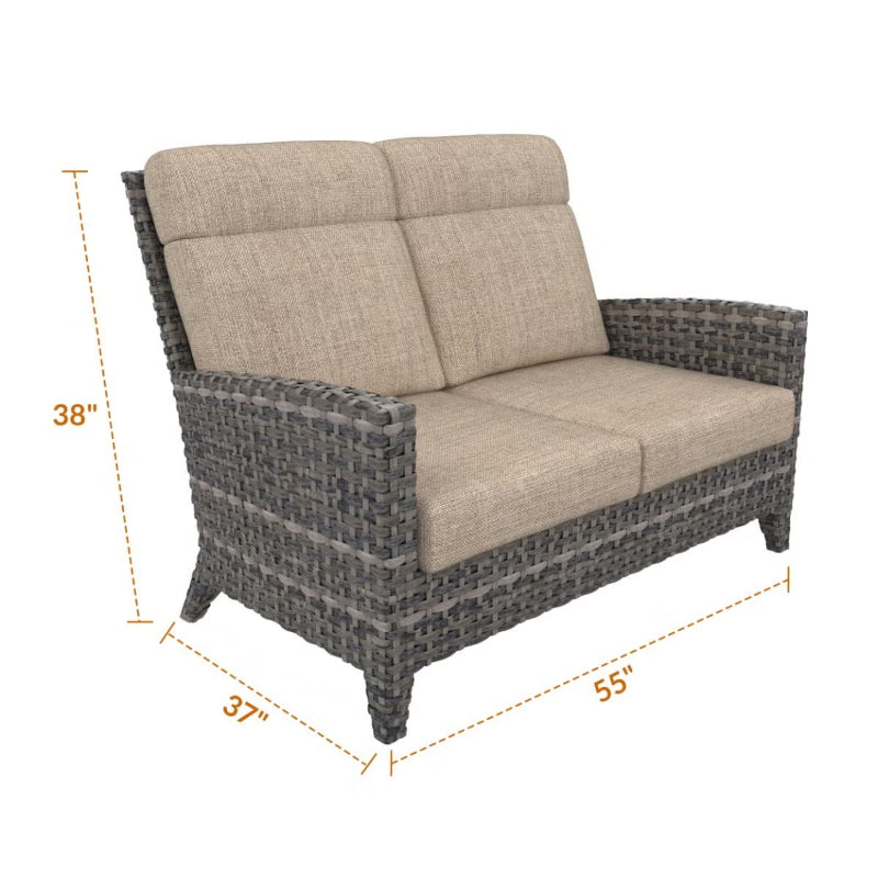 Forever Patio Cavalier Wicker Loveseat