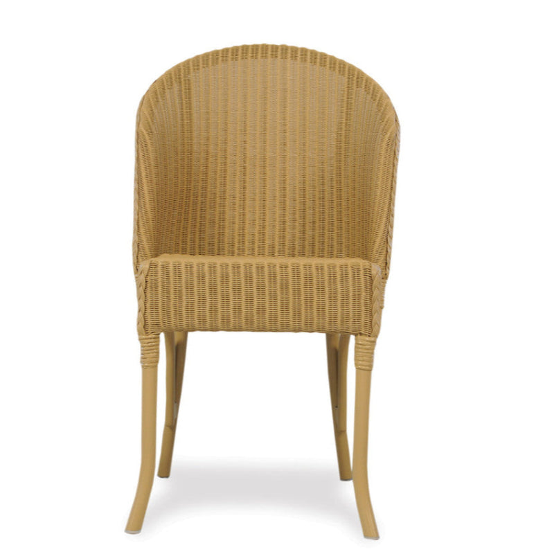 Wicker chair on a white background