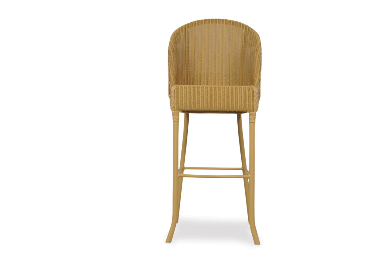 Lloyd Flanders Loom Round Top Bar Stool