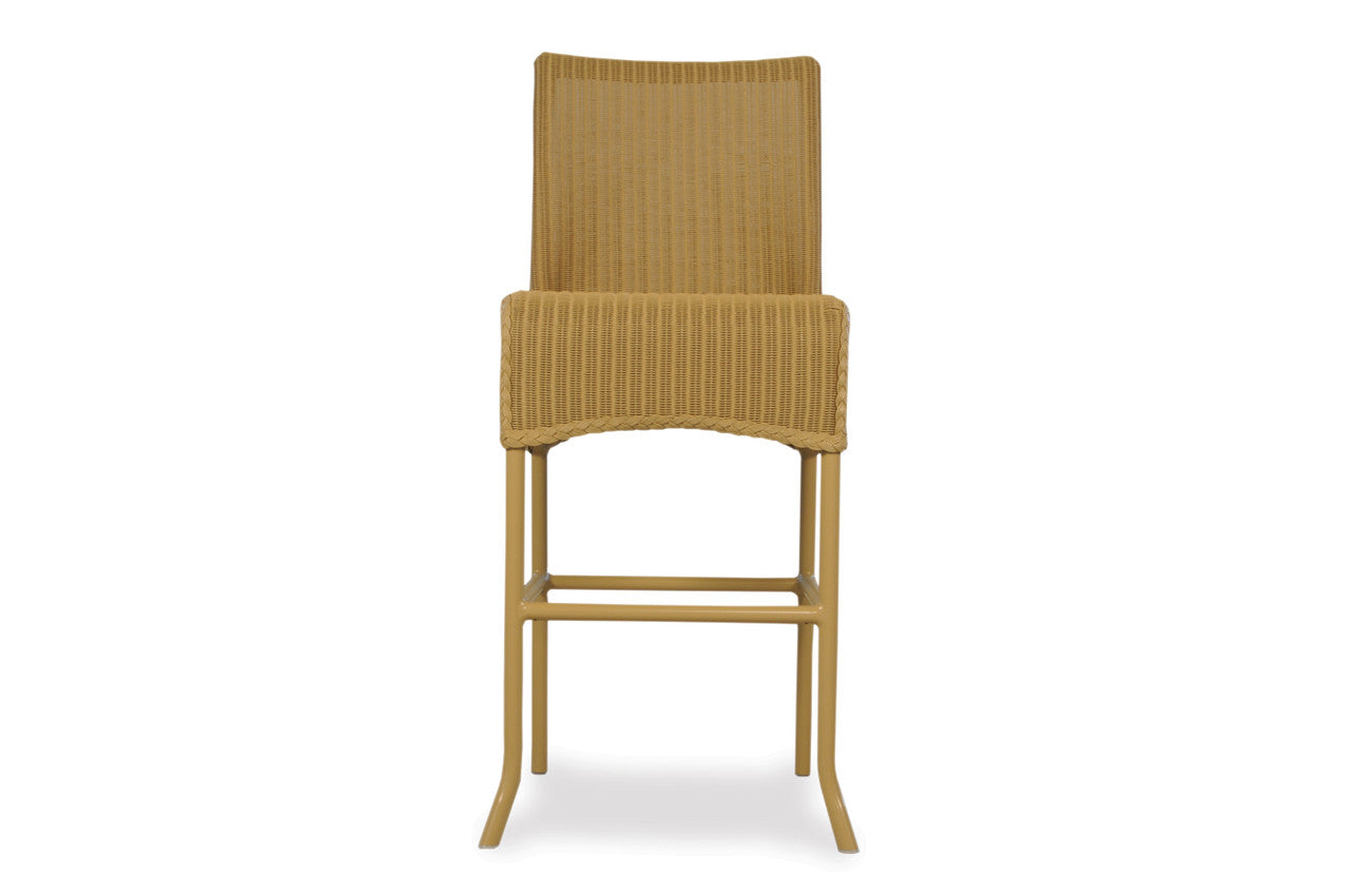 Lloyd Flanders Loom Square Top Bar Stool