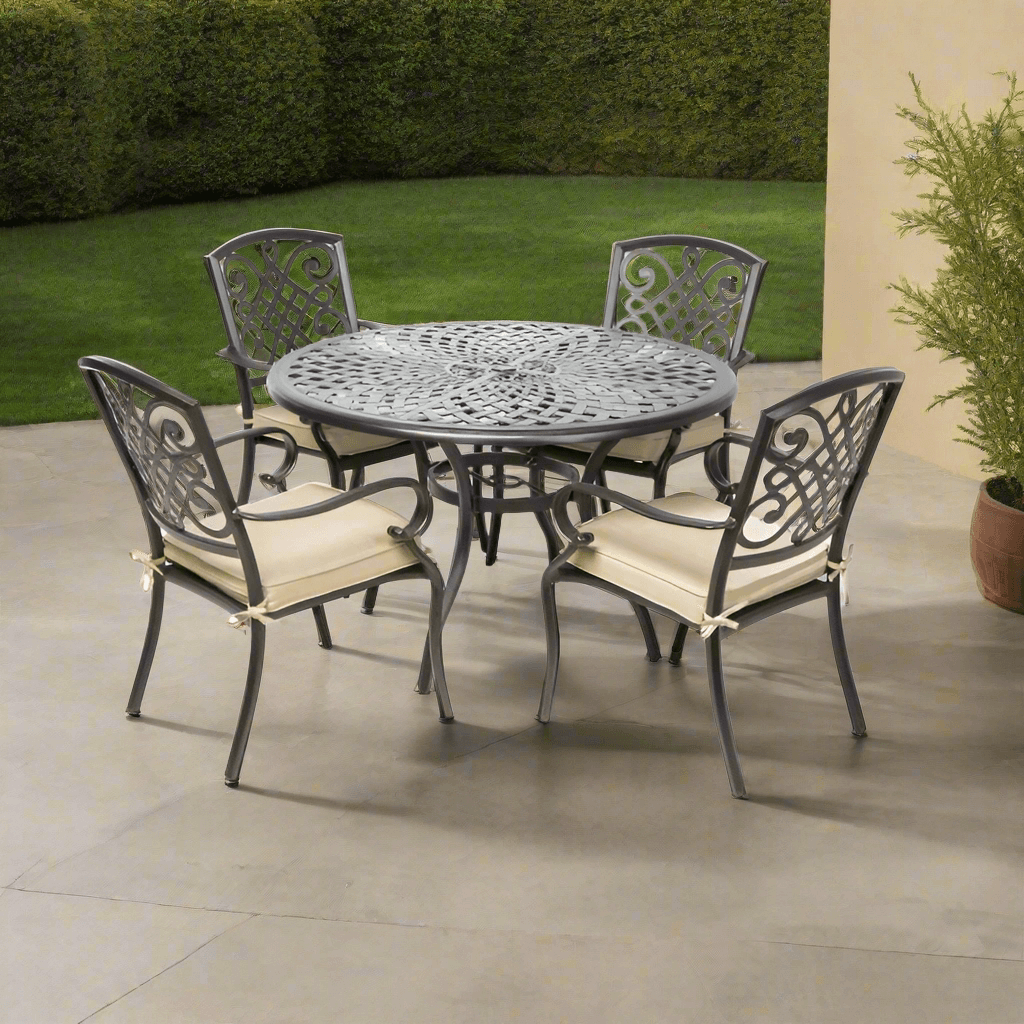 Alfresco Home Barcelona Dining Set With 48" Round Dining Table