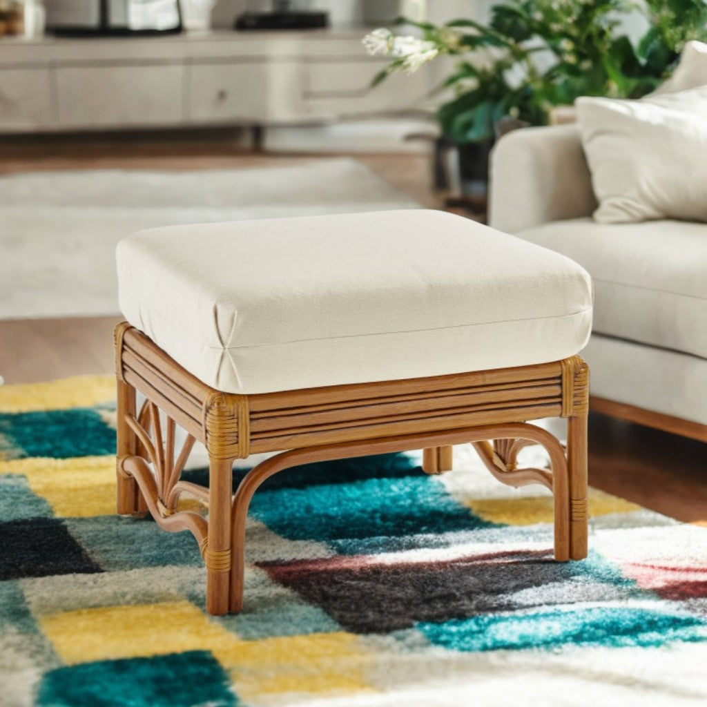 South Sea Rattan Palm Harbor Indoor Ottoman