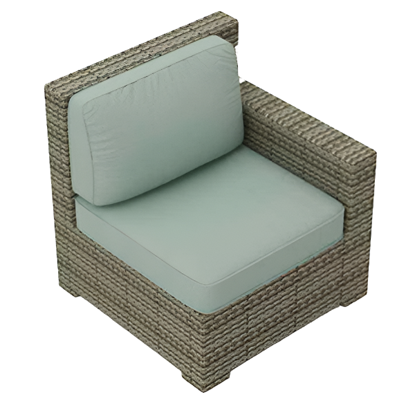 Forever Patio Hampton Wicker Sectional Right Arm Chair