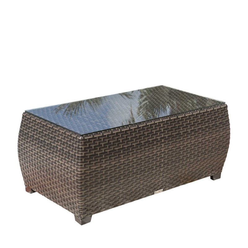 Hospitality Rattan Fiji Coffee Table with Glass