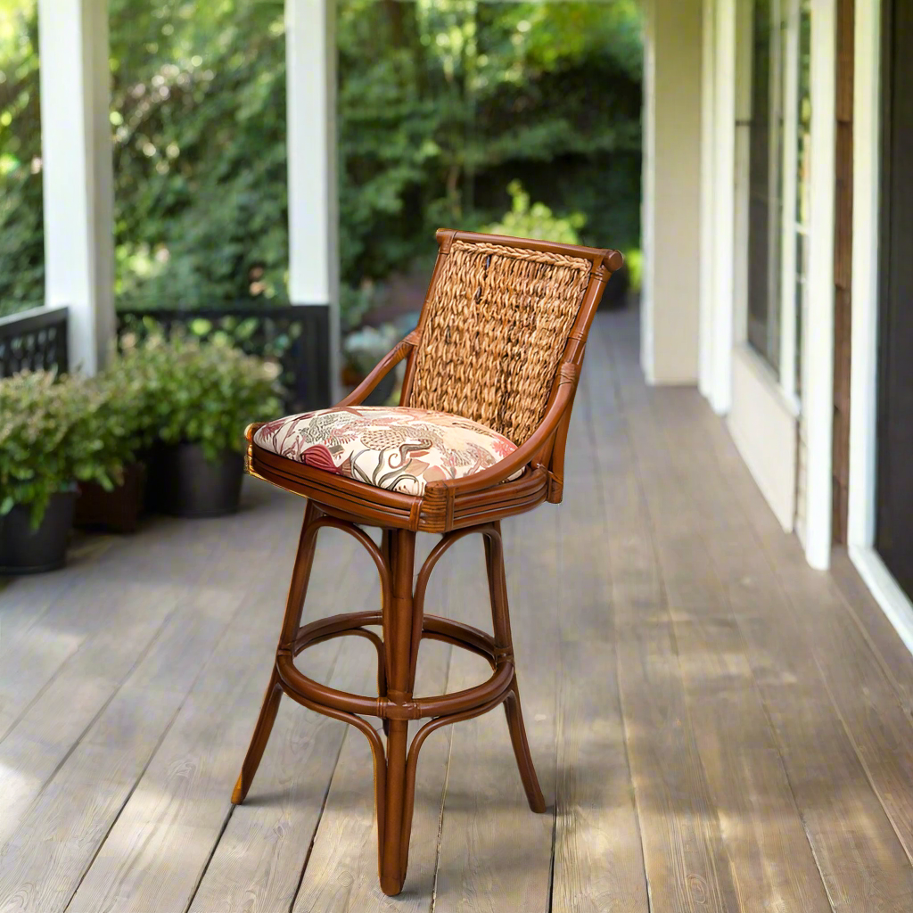 Alexander & Sheridan Balboa 30' Rattan Indoor Bar Stool