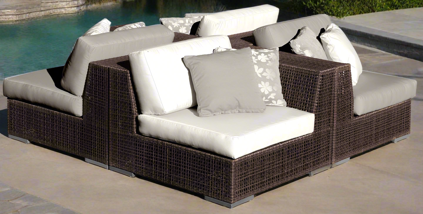 Hospitality Rattan Soho 4 PC Sectional Set Image