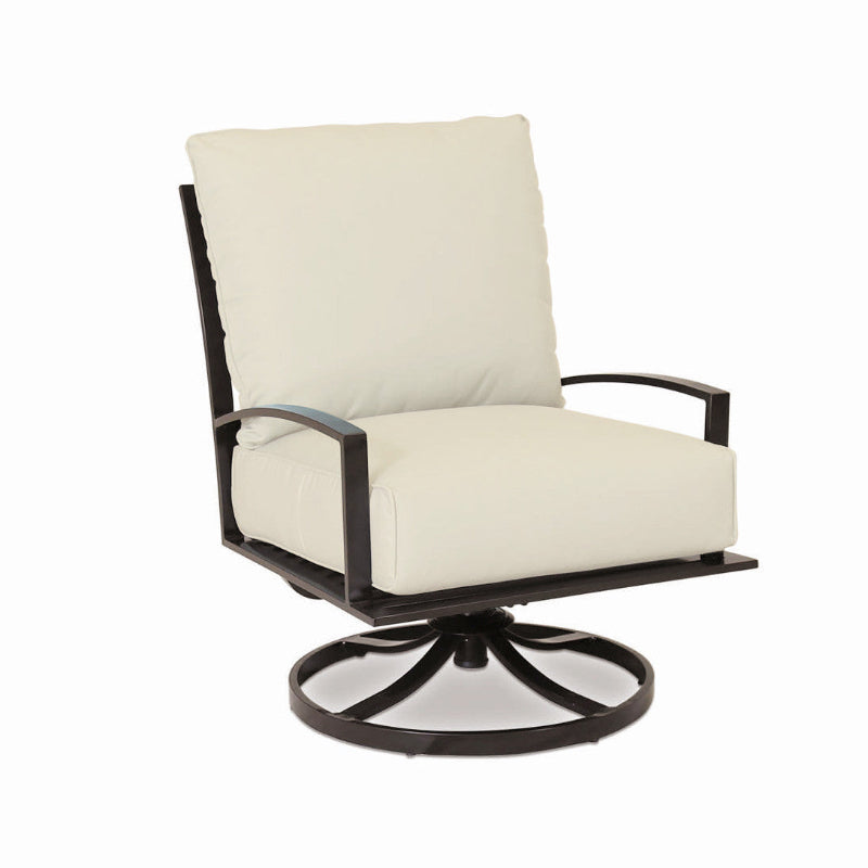 Sunset West La Jolla Swivel Club Chairs With End Table