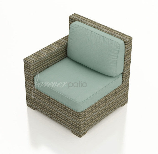 Forever Patio Hampton Wicker Sectional Left Arm Chair