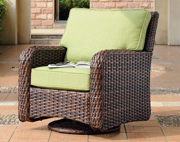 South Sea Rattan Saint Tropez Outdoor Wicker Swivel Glider