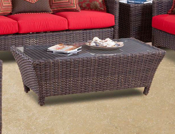 South Sea Rattan Panama Wicker Coffee Table