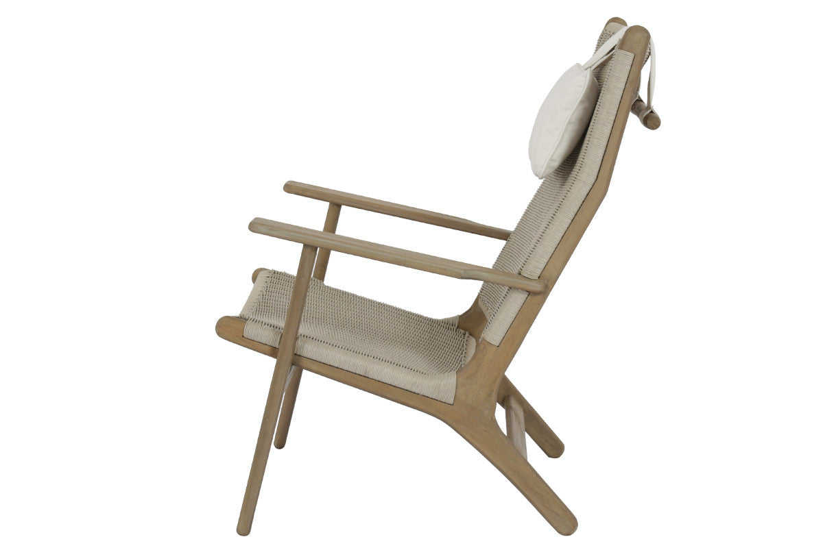 Sunset West Coastal Teak Cushionless Highback Chair