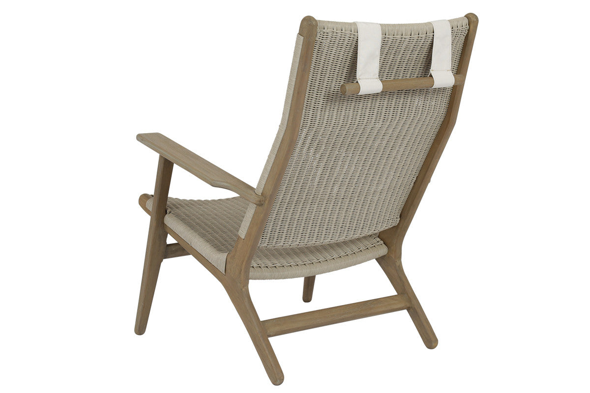 Sunset West Coastal Teak Cushionless Highback Chair