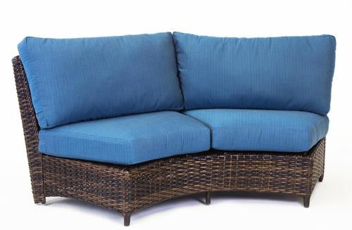 Replacement Cushions for South Sea Rattan Saint Tropez Curved Wicker Love Seat