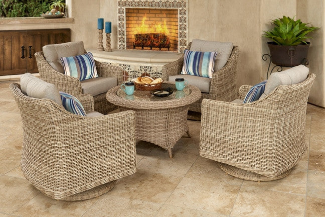 Forever Patio 5 Piece Carlisle Chat Set (Toss Pillows Sold Separately)