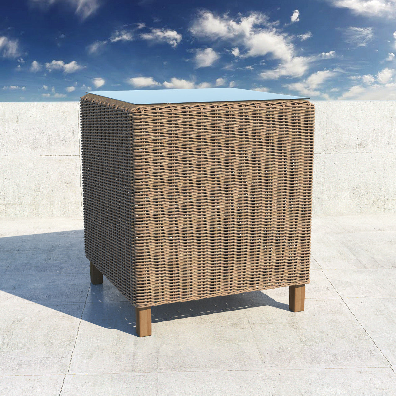 Forever Patio Carlisle Woven End Table