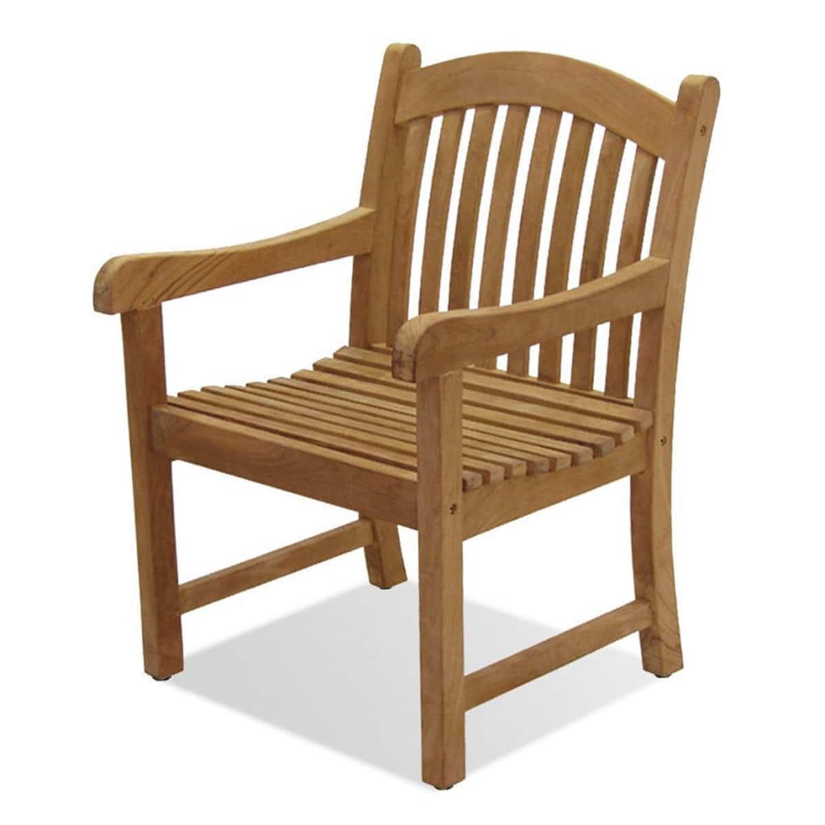 Forever Patio Universal Teak Dining Chair With Arms