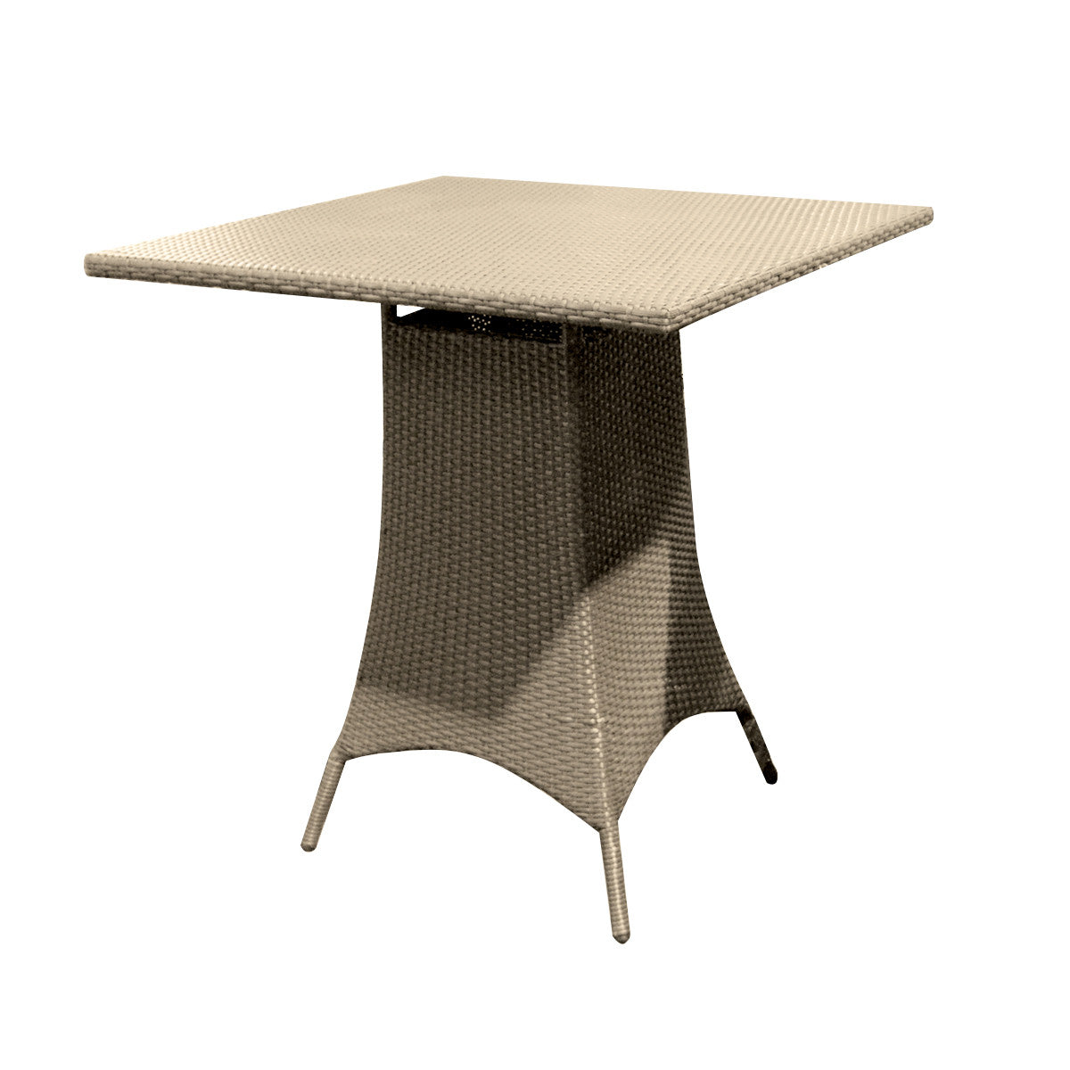 Forever Patio Hampton Wicker 36 Inch Square Bar Height Table