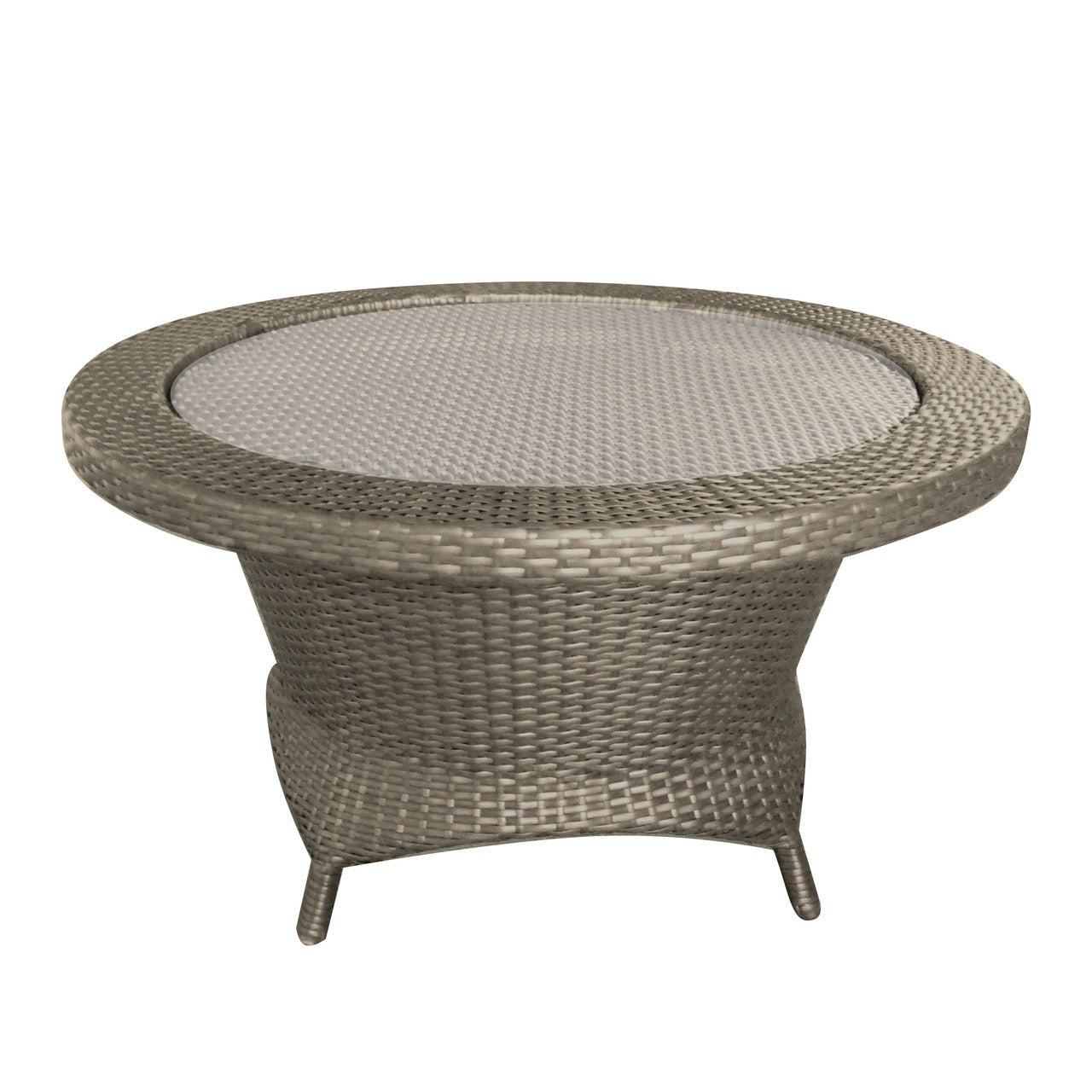 Forever Patio Hampton Wicker Rotating Chat Table