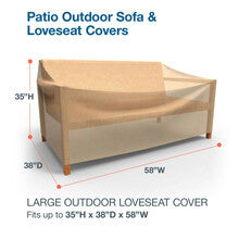 Budge Industries All Seasons Patio Loveseat Cover