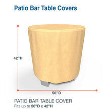 Budge Industries All Seasons Patio Bar Table Cover