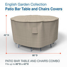 Budge Industries English Garden Patio Barn Table Cover - Large