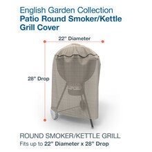 Budge Industries English Garden Round Smoker Grill Cover