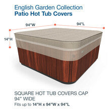 Budget Industries English Garden Hot Tub Cover - Large